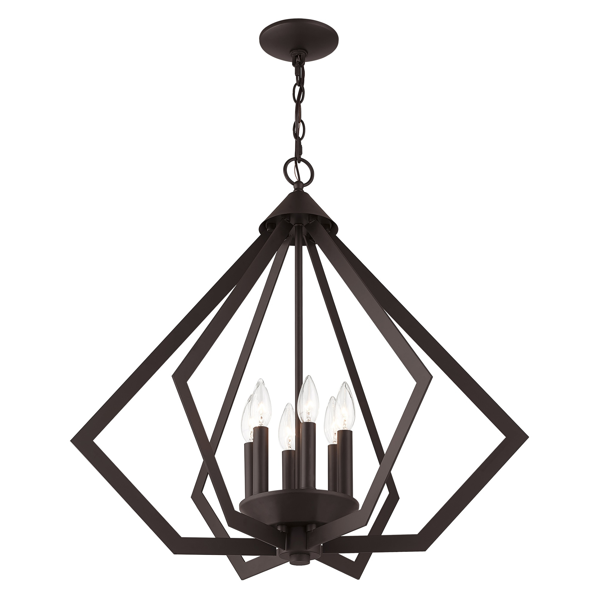 Livex Lighting - Prism - 6 Light Chandelier in Contemporary Style - 26 Inches