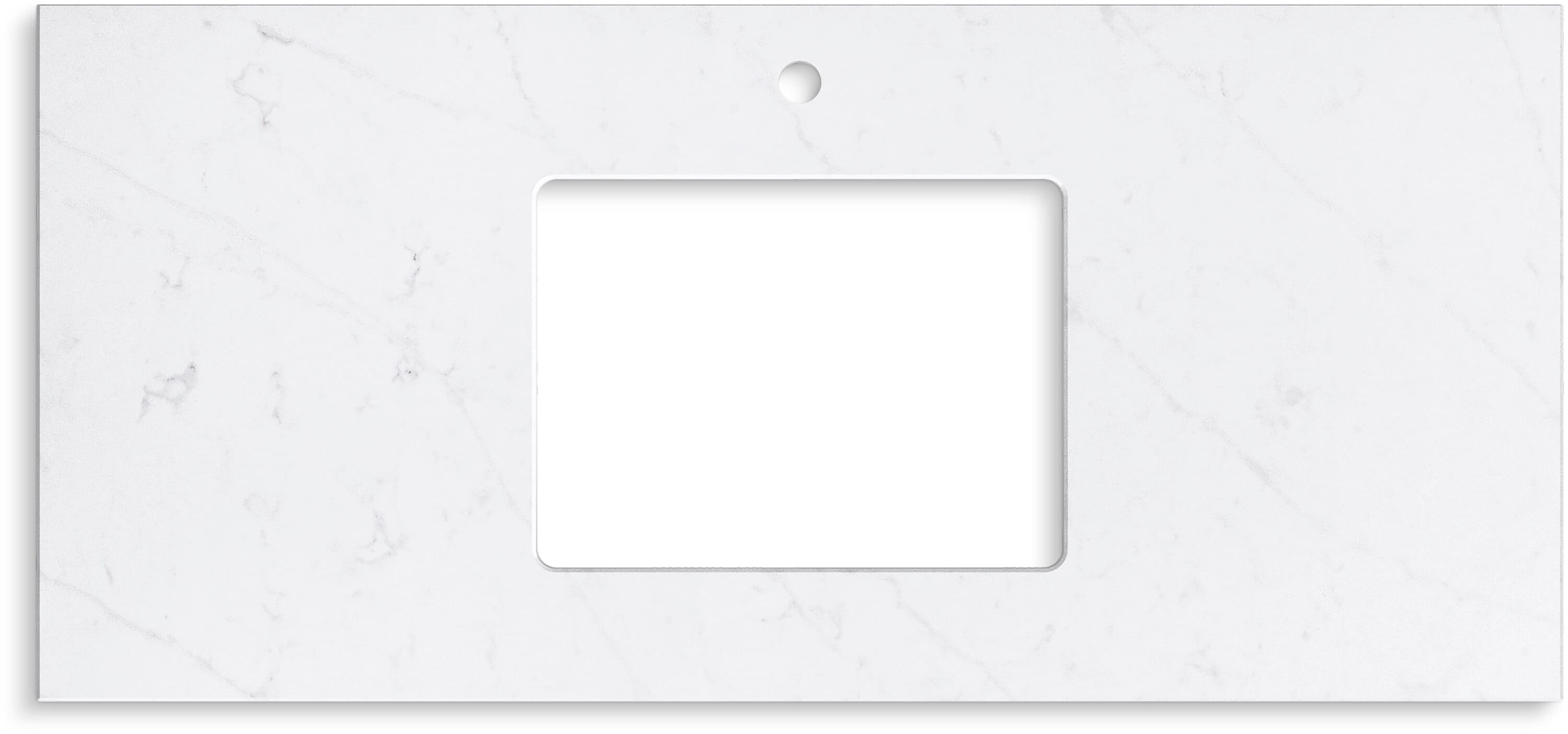Silestone Quartz 49-In Vanity Top With Rectangle Cutout