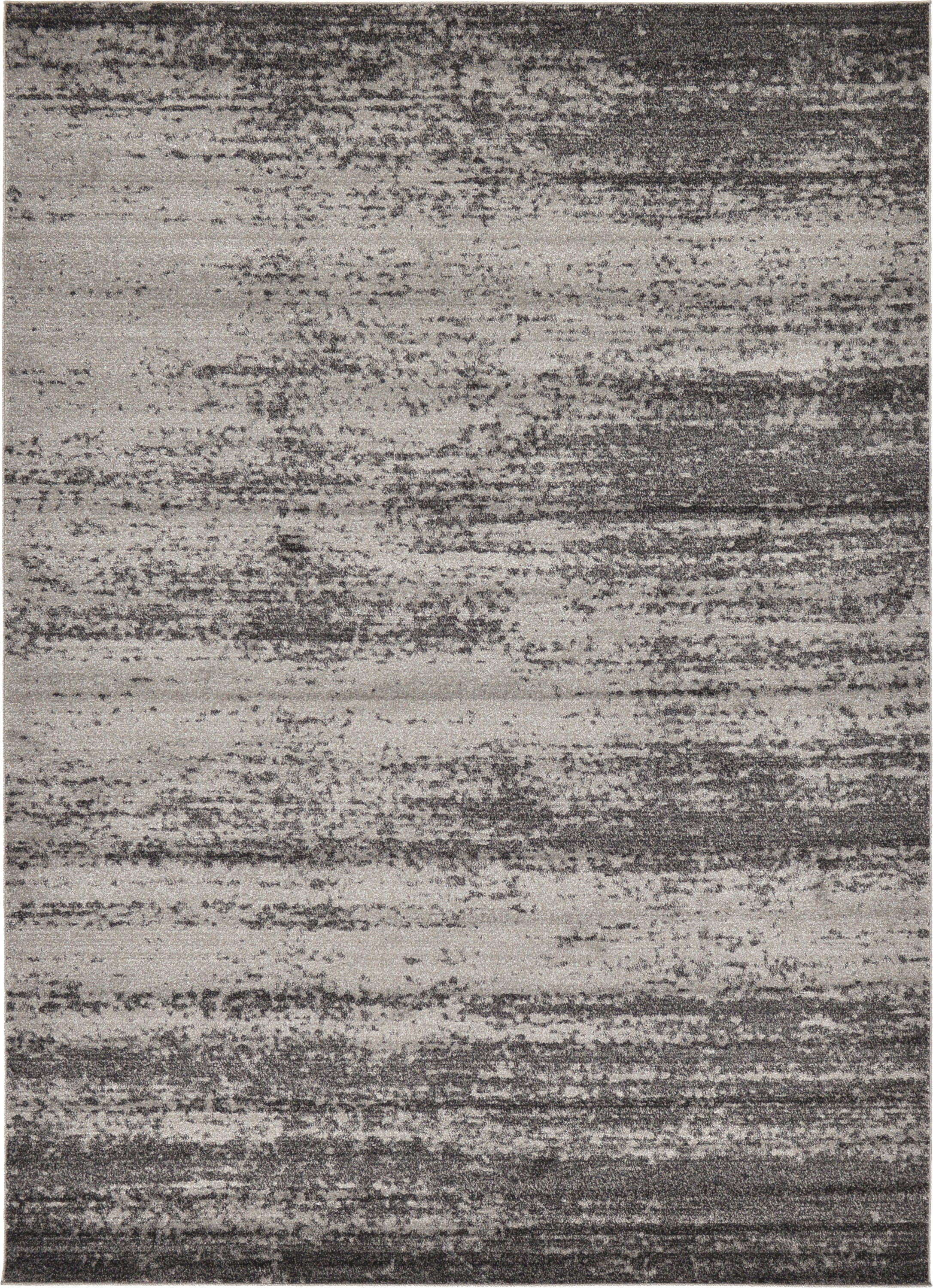 Unique Loom Del Mar Collection Area Rug - Lucille (7' 10" x 11' Rectangle Dark Gray/Ivory)
