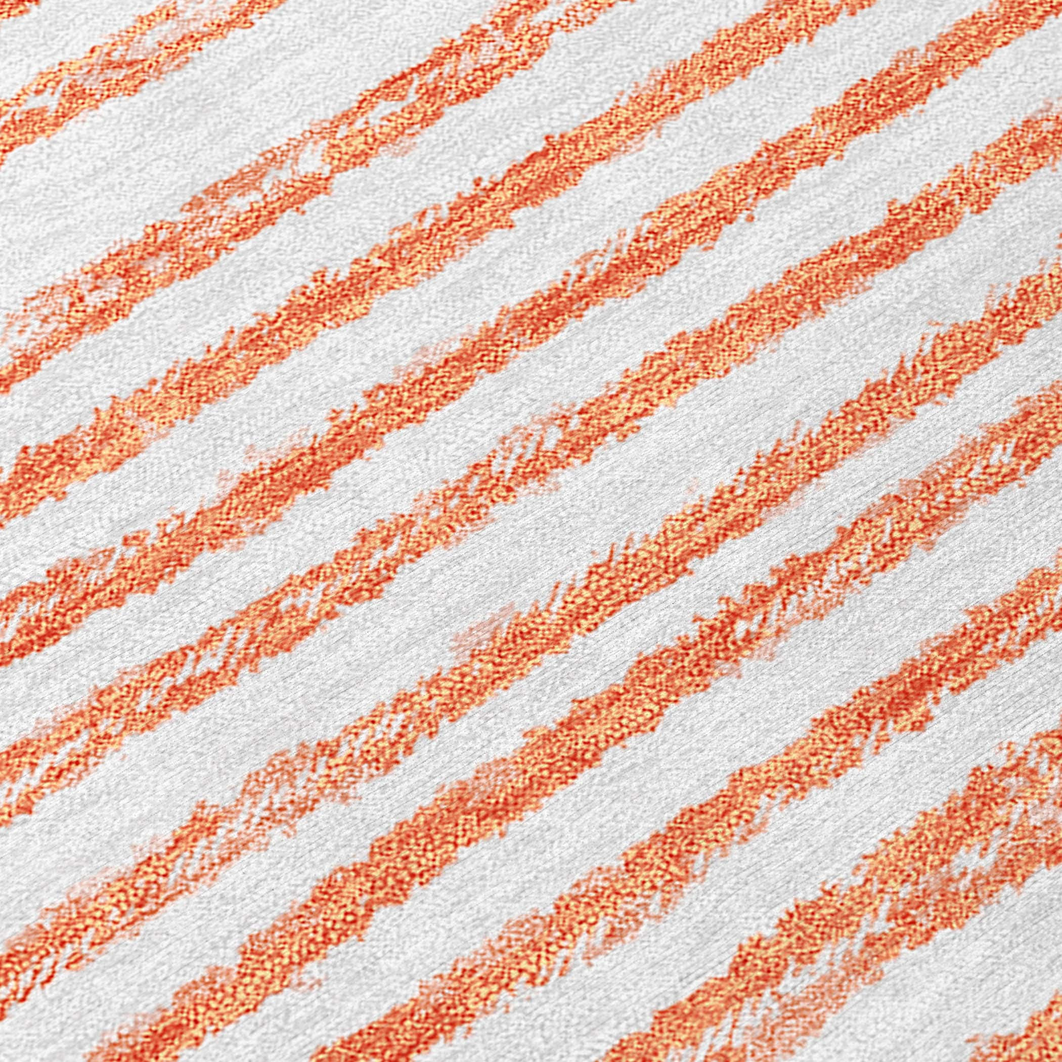 Addison Rugs Chantille Indoor/Outdoor Contemporary Art Deco Salmon Washable Rectangle Rug, 5' x 7'6"