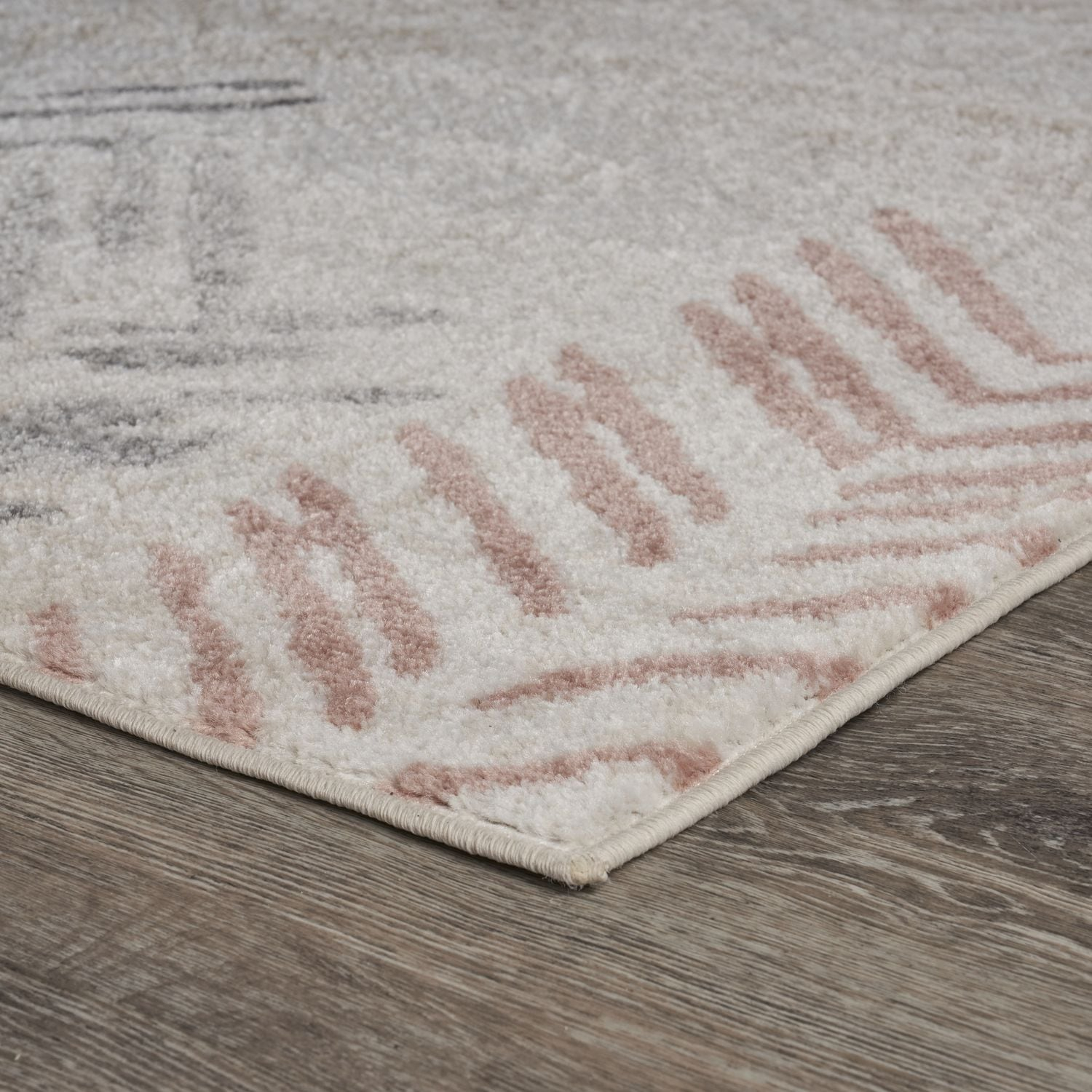 Ox Bay Arrows Distressed 5x8 Multi-color Chevron Herringbone Area Rug