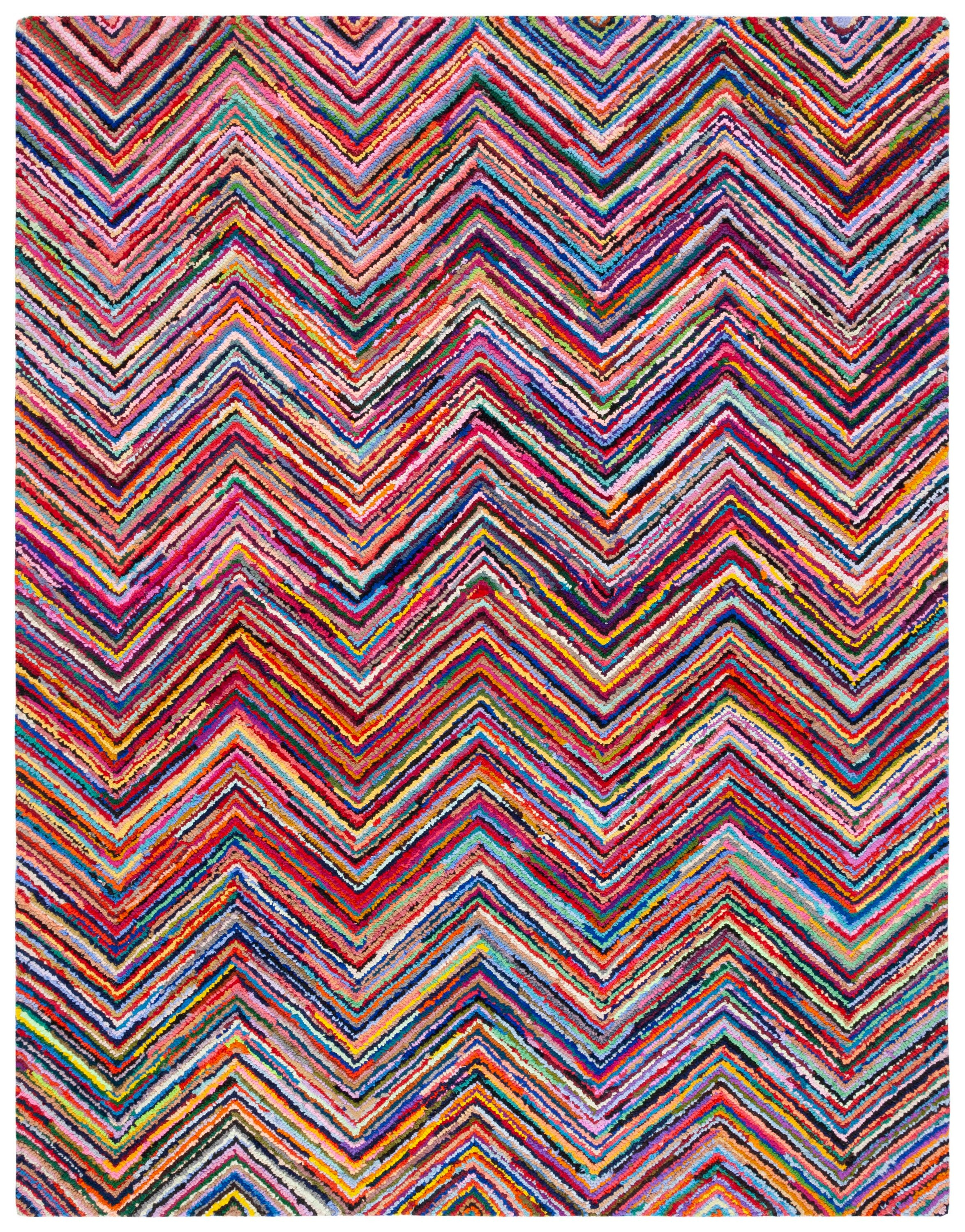 SAFAVIEH Nantucket NAN141A Handmade Pink / Multi Rug