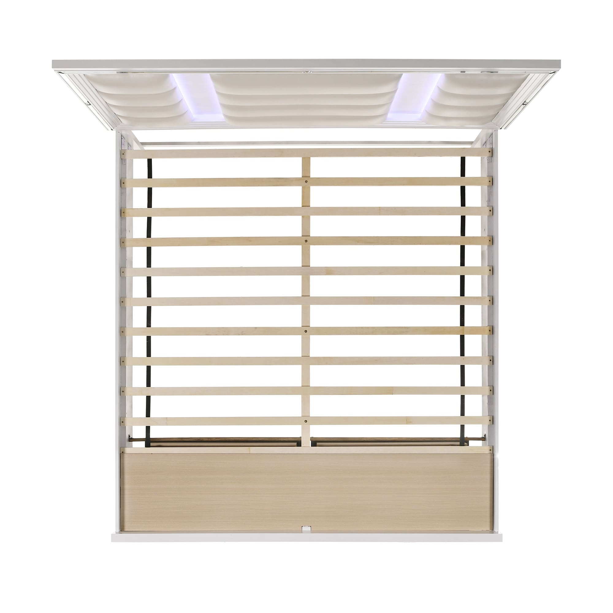 Picket House Furnishings Charlotte King Storage 4PC Bedroom Set in White