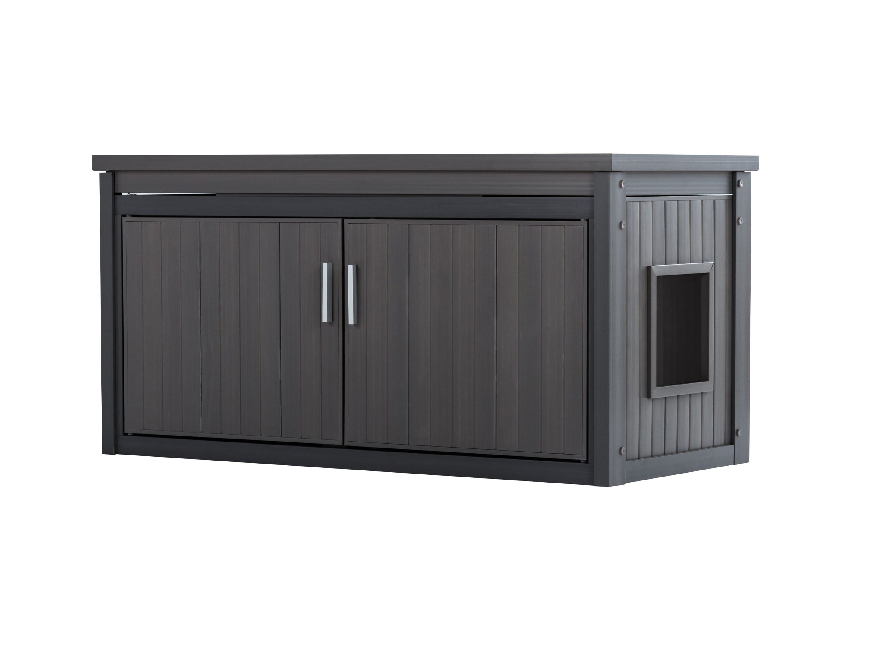 New Age Pet® ECOFLEX® Litter Loo® Bench - Durable Composite Cat Litter Box Enclosure, Moisture and Odor Resistant, Easy Assembly, Available in Espresso, Russet Brown, Antique White, Gray