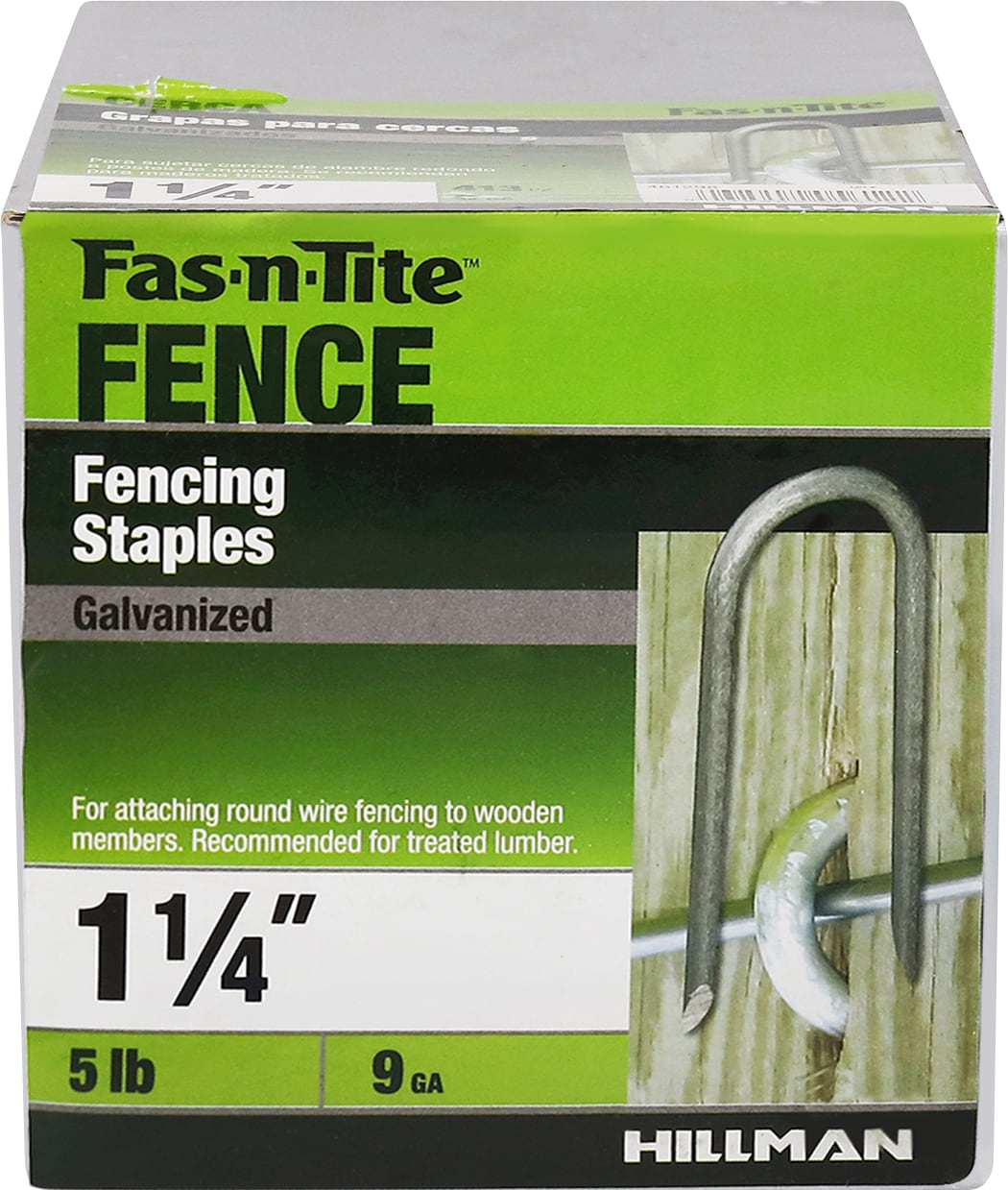 Hillman Fasteners 461298 1.25 in. Hot Dipped Galvanized Fence Staple