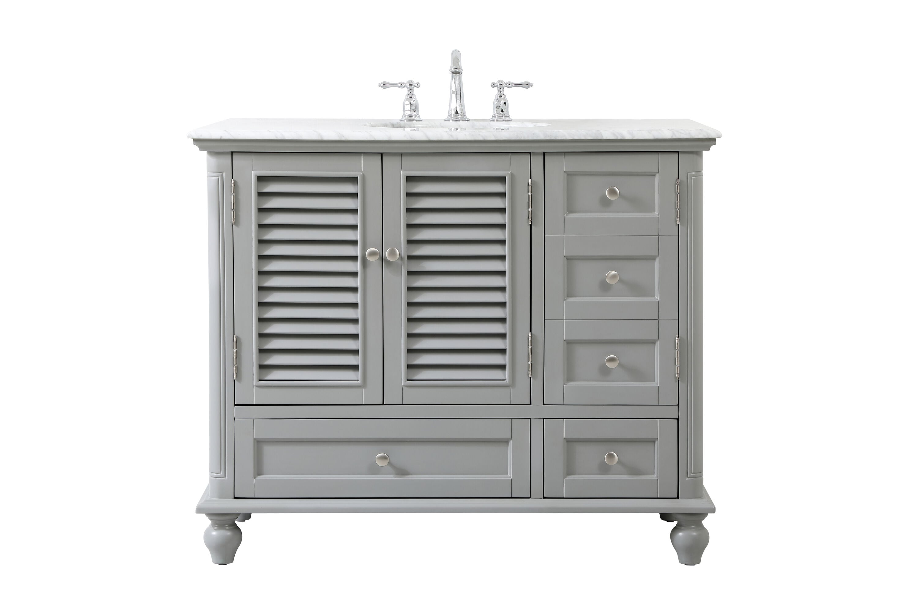 Elegant Kitchen and Bath Elegant Kitchen and Bath 42 Inch Single Bathroom Vanity