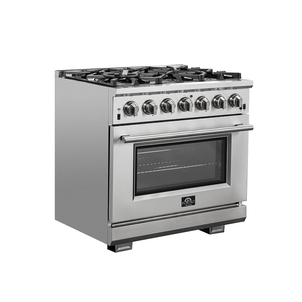 Capriasca - Titanium Professional 36" Freestanding Dual Fuel Range