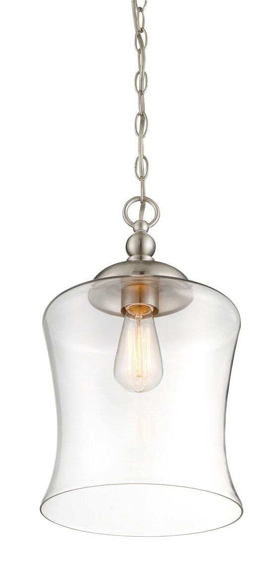 Trade Winds Belle 1-Light Mini Pendant in Brushed Nickel
