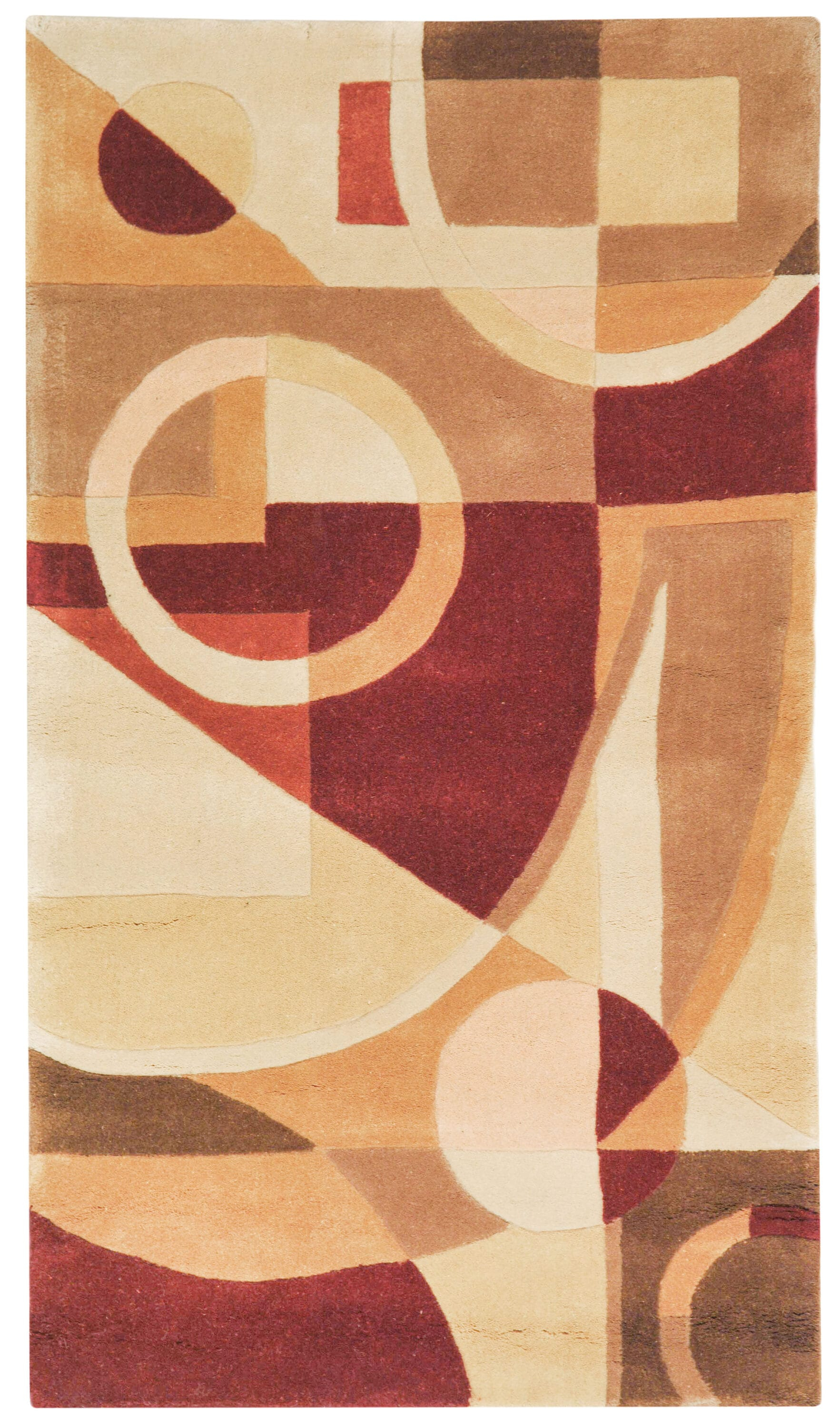 SAFAVIEH Rodeo Drive Clarissa Abstract Geometric Wool Area Rug, Beige/Multi, 2' x 3'