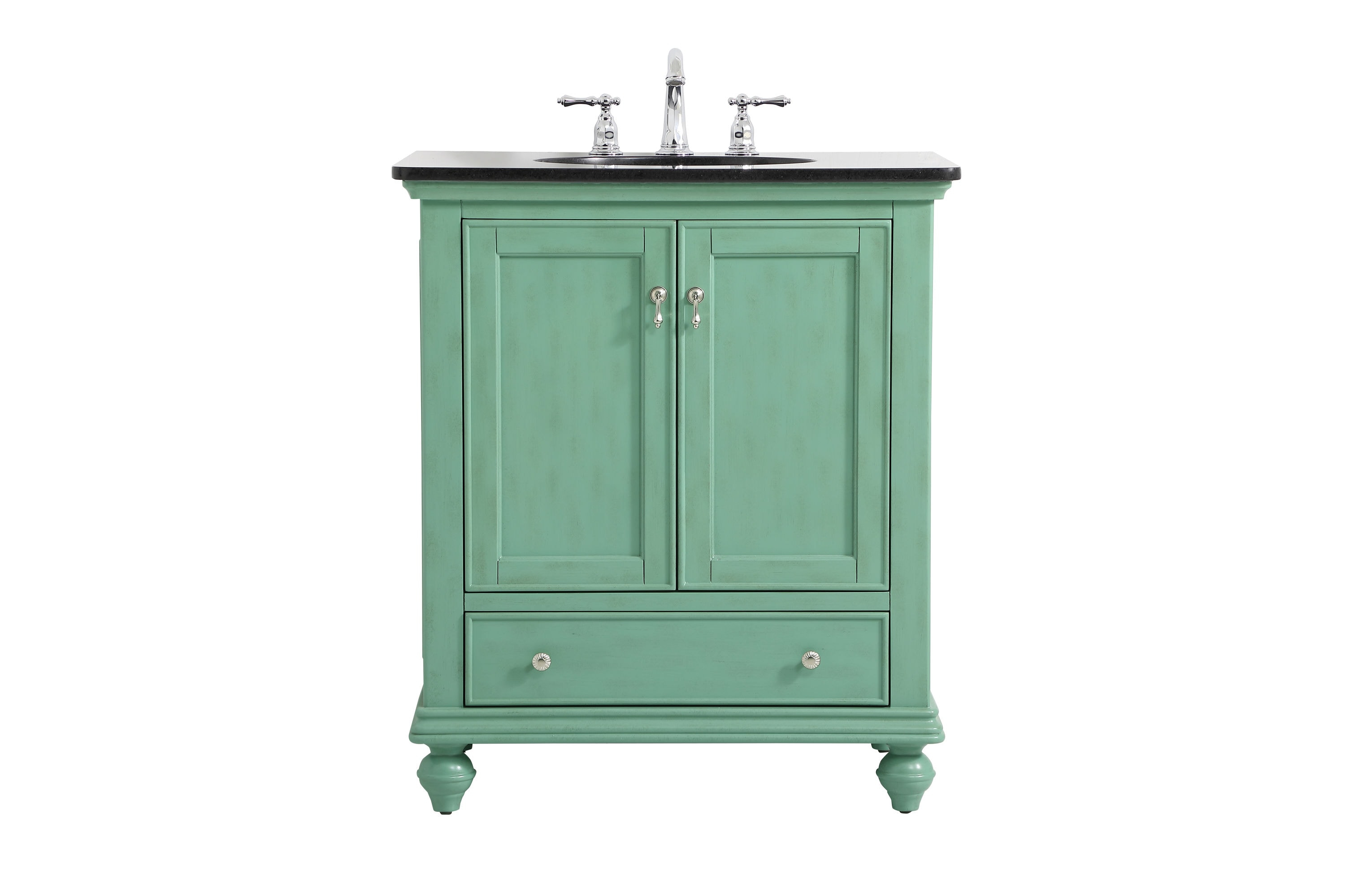 Elegant Kitchen and Bath 30 Inch Single Bathroom Vanity In Vintage Mint