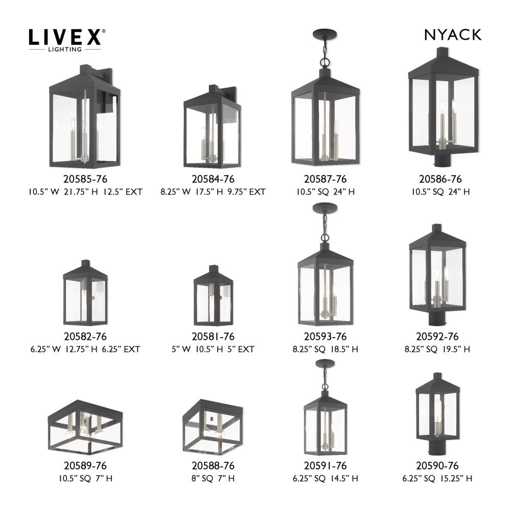 Scandinavian Gray 3-Light Indoor/Outdoor Pendant Lantern with Clear Glass