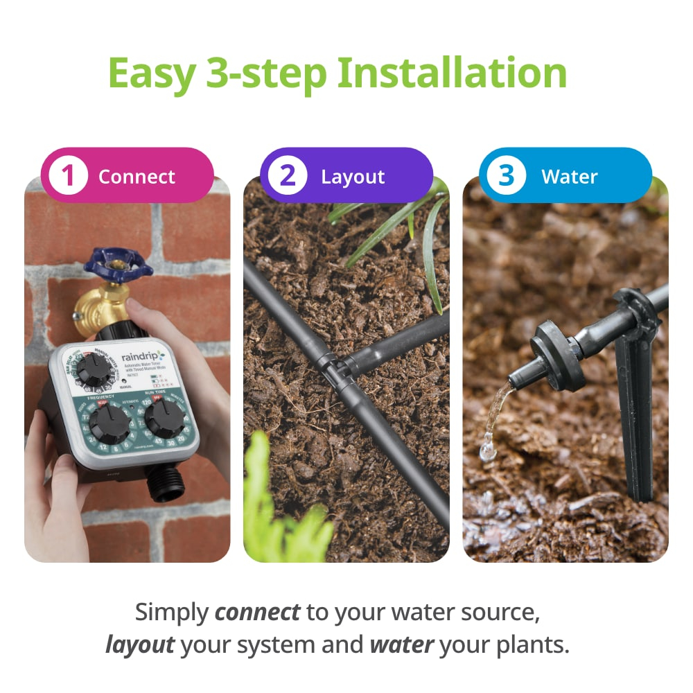 Raindrip Drip irrigation tree and shrub kit