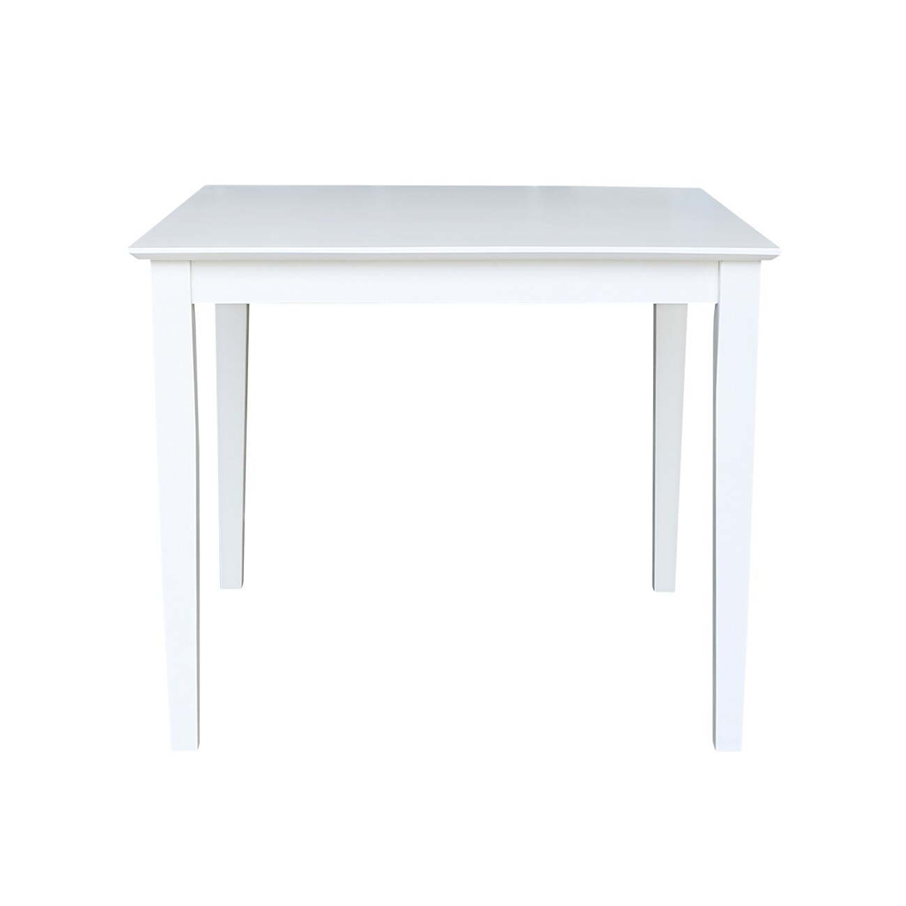 International Concepts Solid Wood Top Table - Dining Height - in White