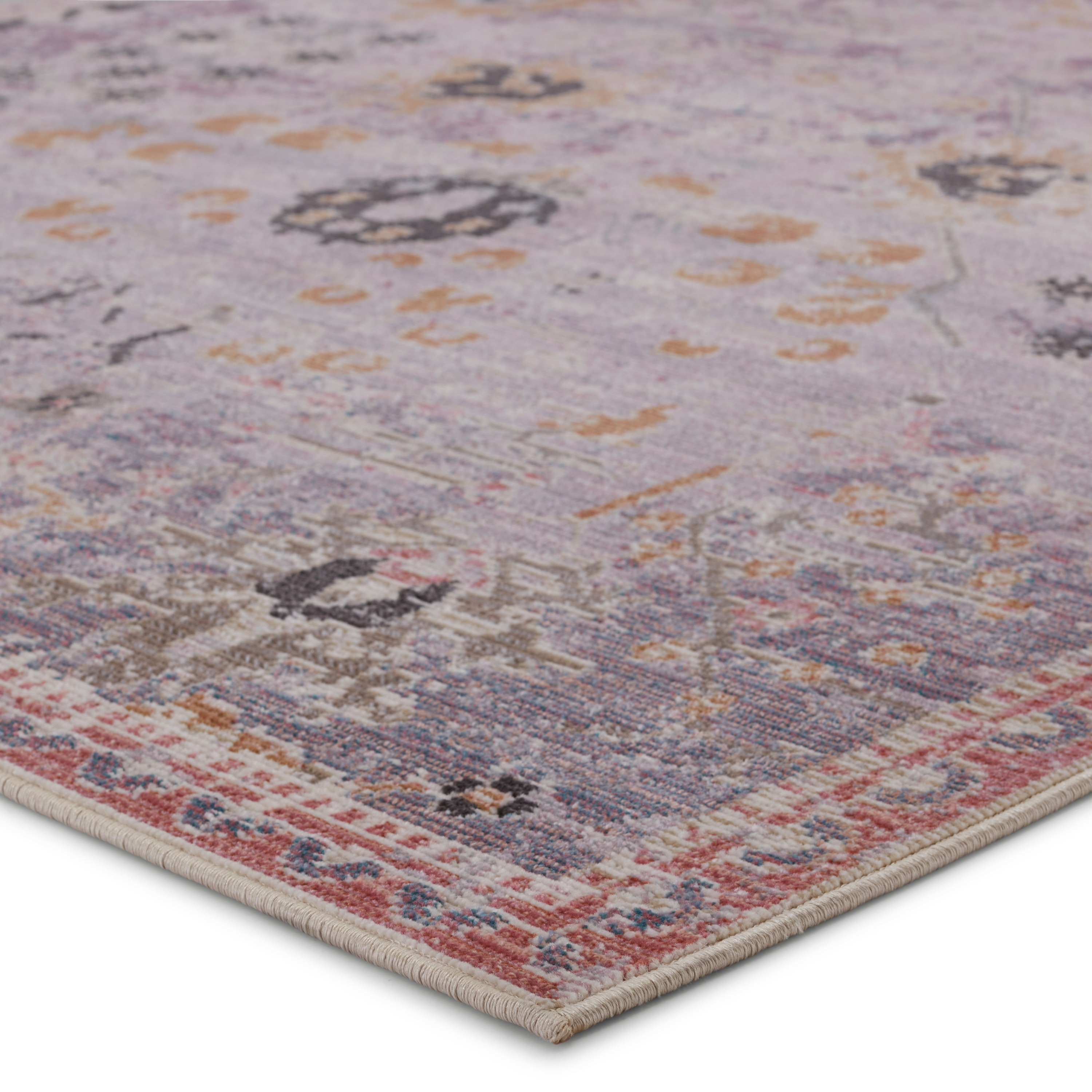 Jaipur Living Swoon 8 x 10 (ft) Loomed Polyester Purple/Gold Rectangular Indoor/Outdoor Floral/Botanical Oriental Area rug