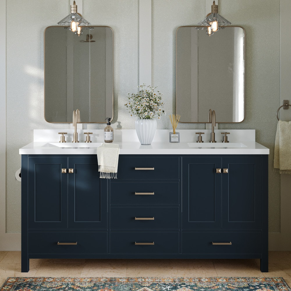 Ariel A073d-Bc Cambridge 72" Double Free Standing Vanity Cabinet Only - Blue