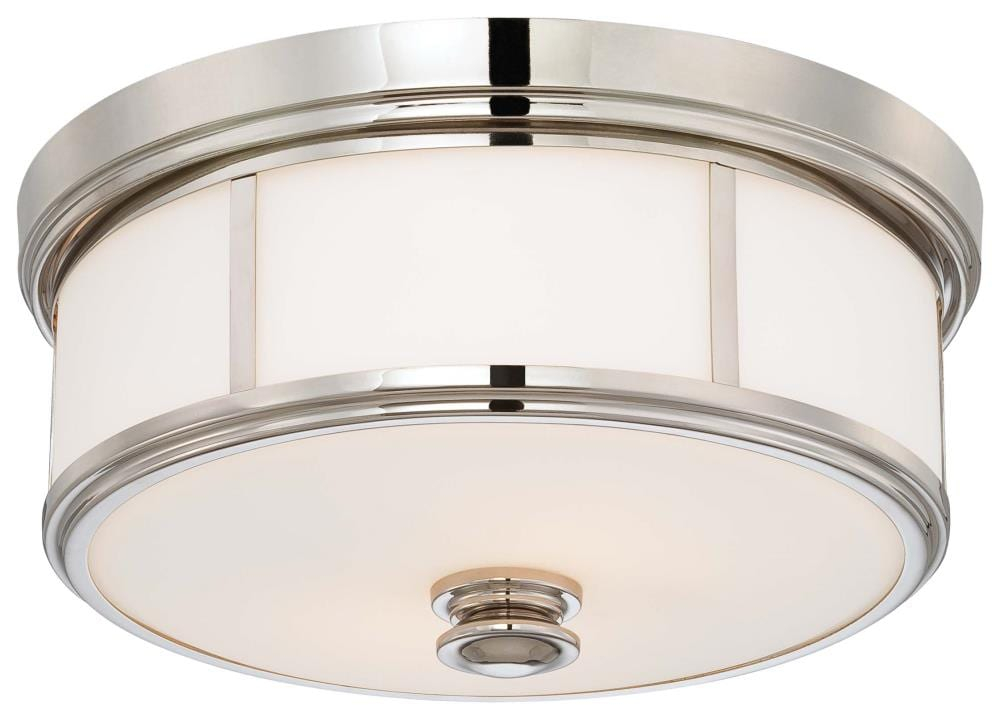 Minka Lavery Harbour Point 13 1/2" Wide Polished Nickel Ceiling Light