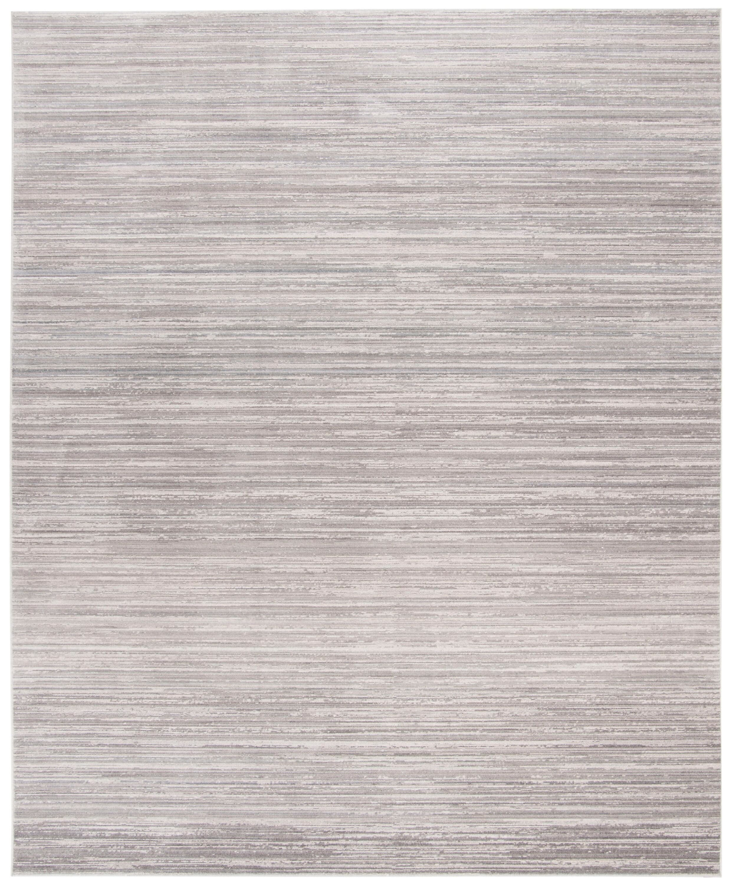 SAFAVIEH Mystique Savannah Solid Polyester Area Rug, Slate, 8' x 10'