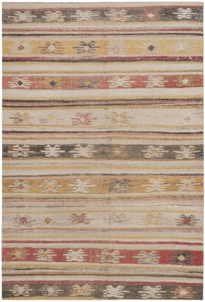 SAFAVIEH Outdoor MTG238E Montage Collection Taupe / Multi Rug