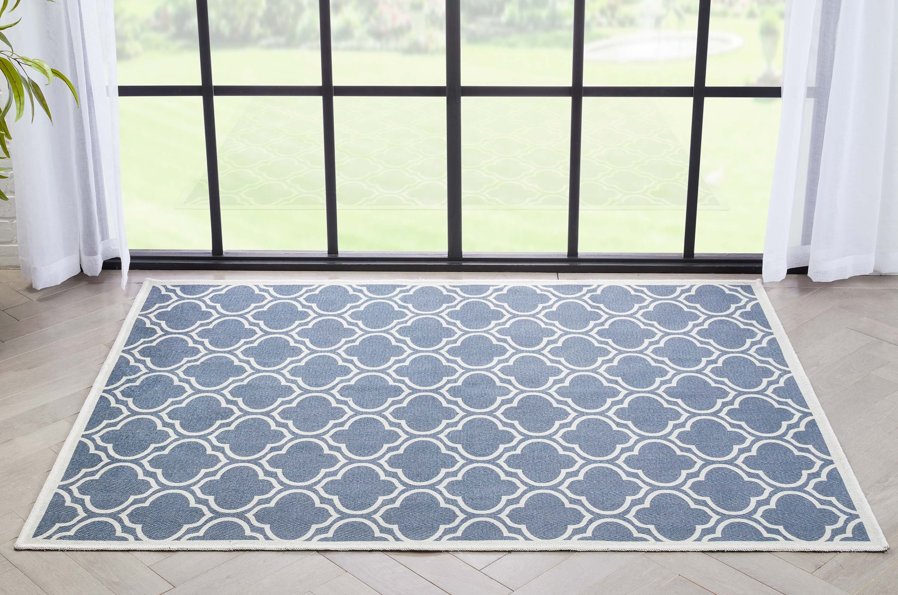 Well Woven Apollo Lattice Modern Moroccan Charcoal Grey 3'3" x 5' Machine Washable Area Rug