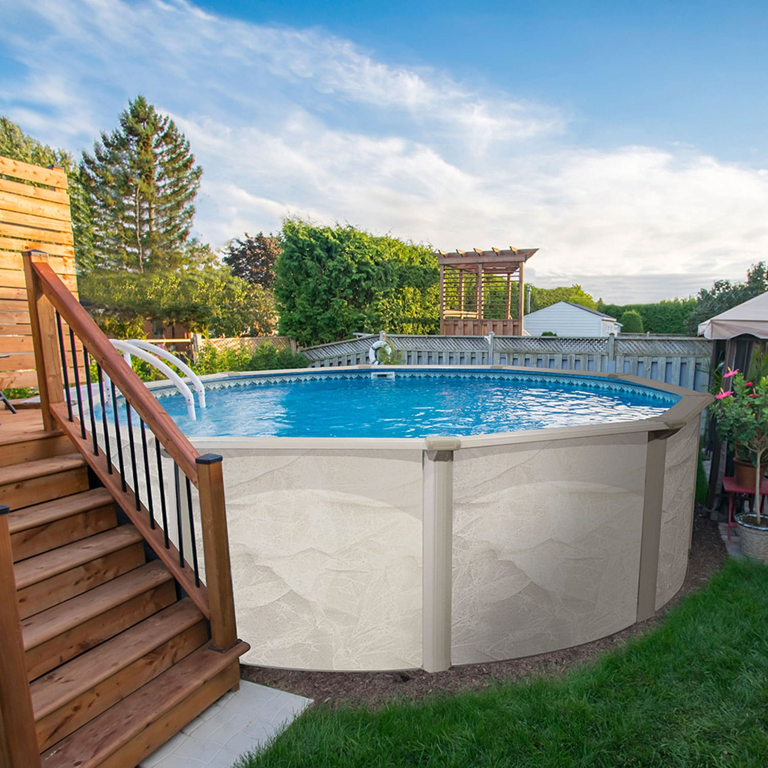 Aquarian Phoenix 18' x 52" Steel Frame DIY Family Above Ground Pool Kit