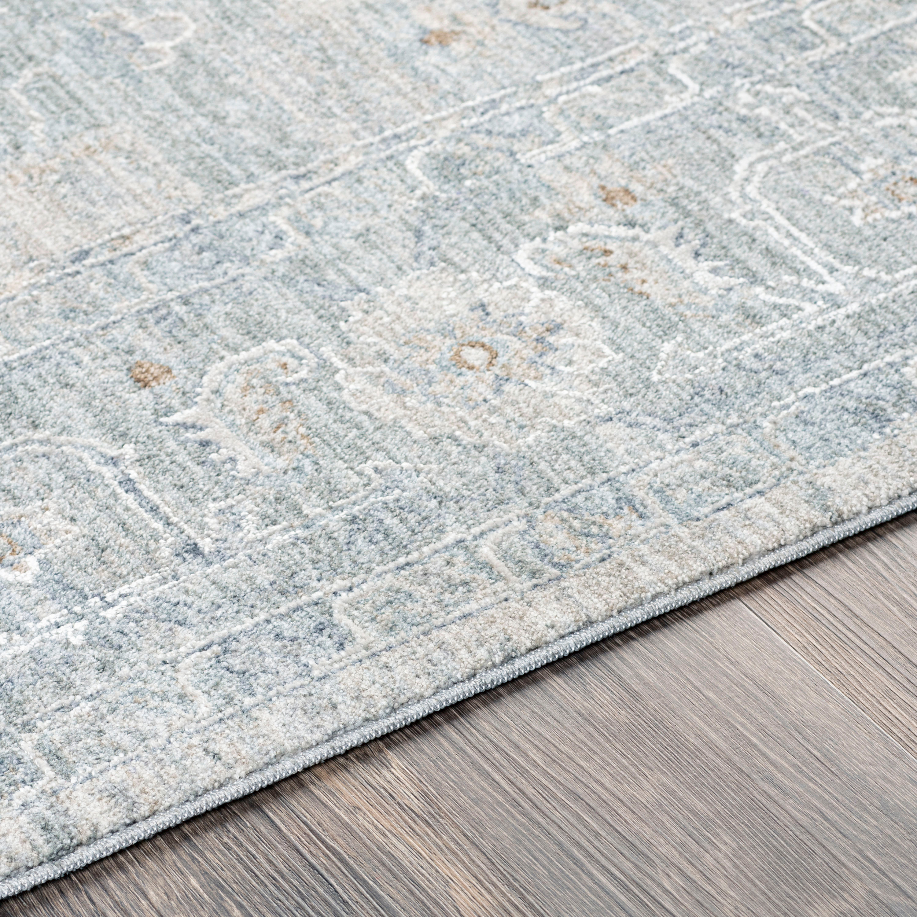 Avant Garde Gray Synthetic 31x87 Hand-Knotted Area Rug