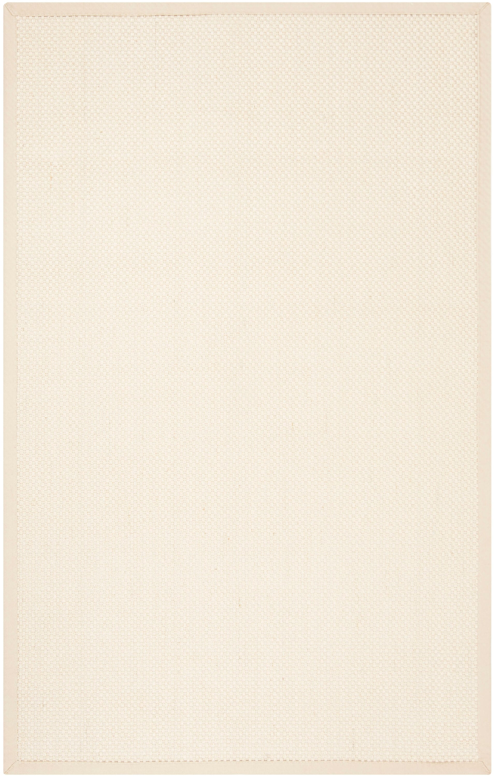 SAFAVIEH Natural Fiber Clarissa Solid Sisal Area Rug, Ivory/Light Beige, 5' x 8'