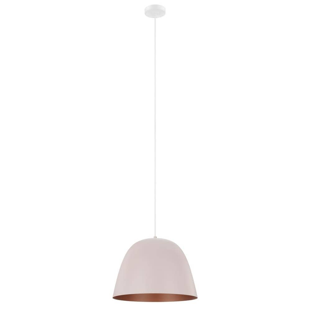 Apricot and Copper Medium Dome Pendant Light