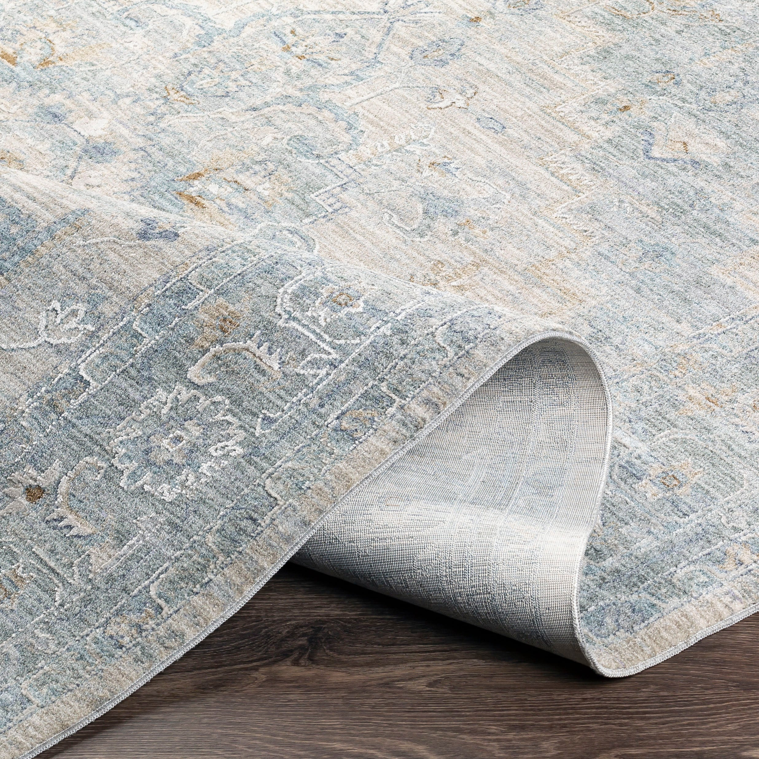 Avant Garde Gray Synthetic 5' x 7' Hand-Knotted Area Rug