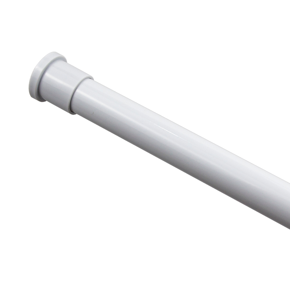 Zenna Home Tension Stall Shower Rod, 27"-40", White