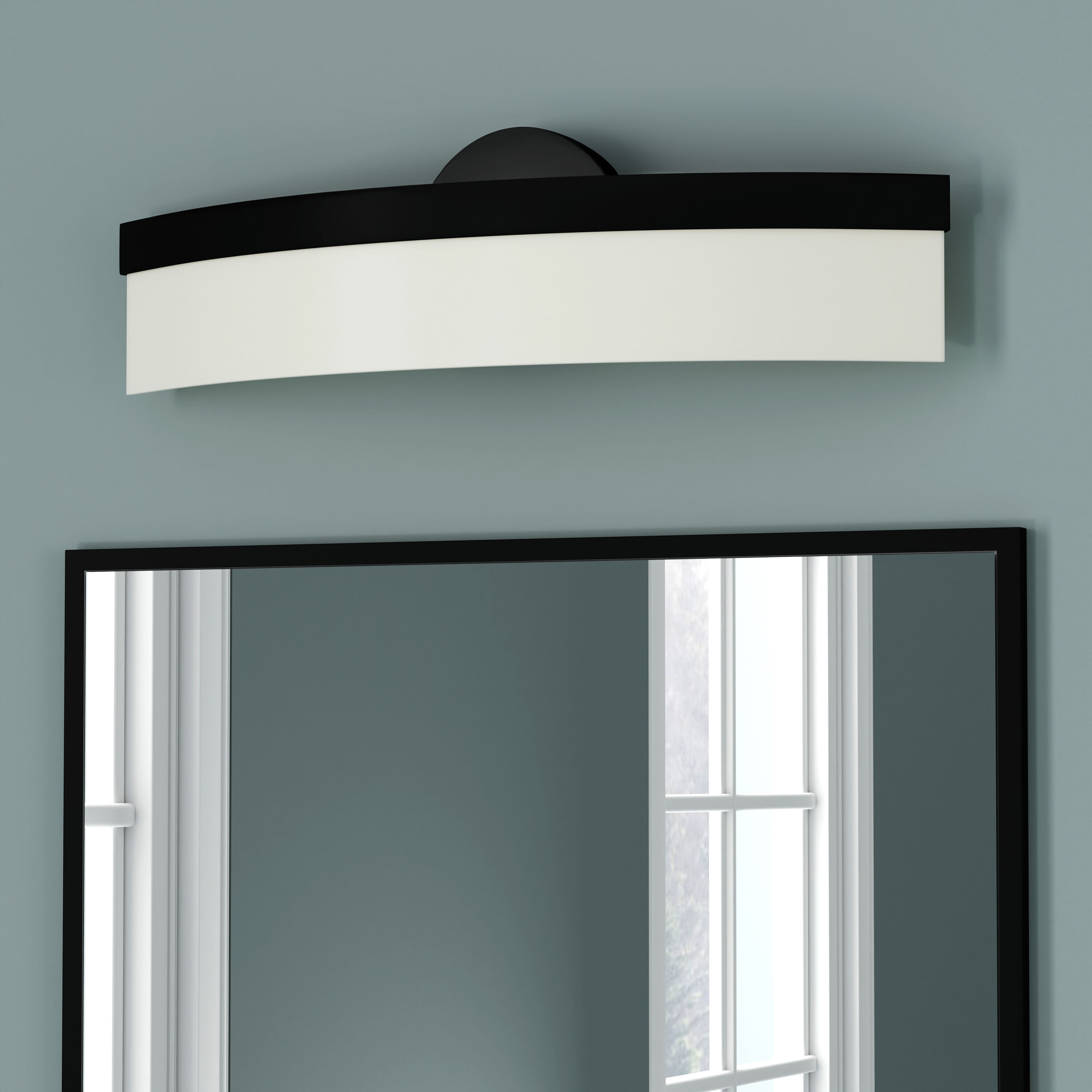 Origin 21 Lynnpark 20-Inches Matte Black Integrated LED Modern/contemporary Vanity light