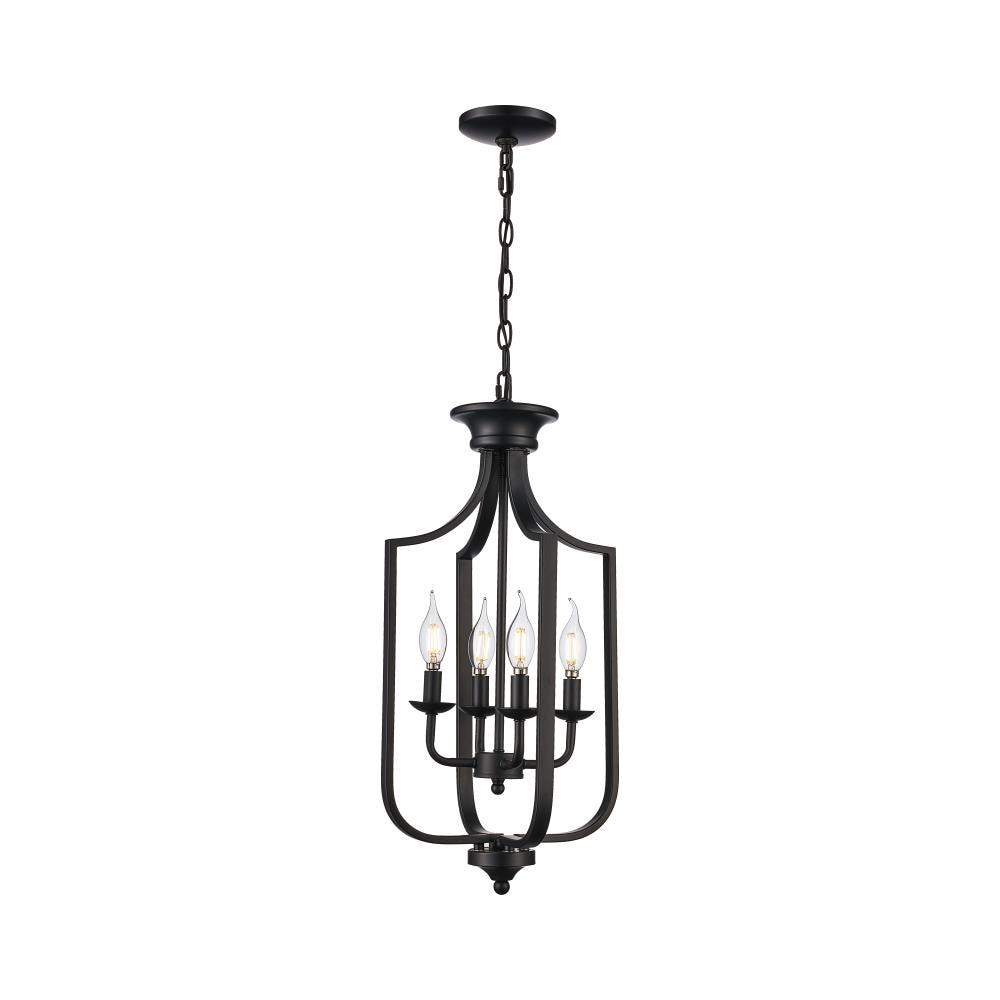 Trans Globe Lighting 11214 Hillcrest 4 Light 12" Wide Pendant - Black