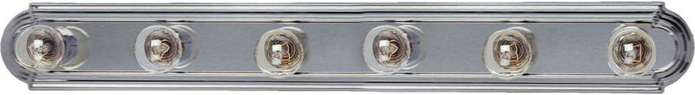 Essentials 36-Inch Satin Nickel 6-Light Bath Vanity Fixture