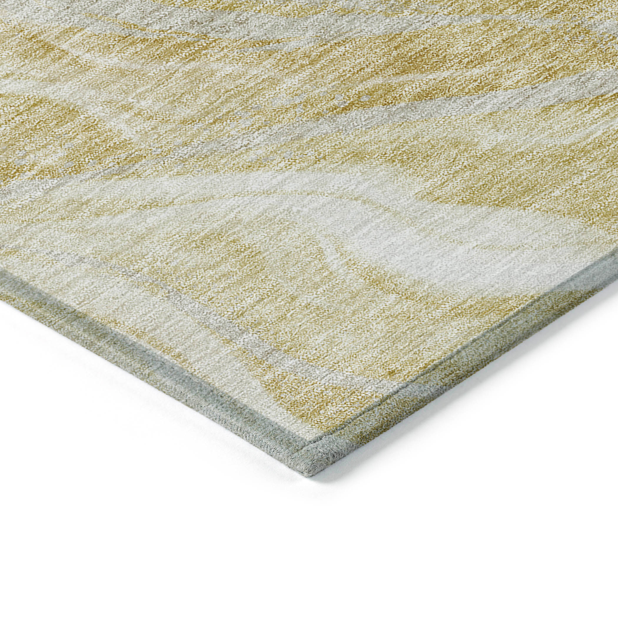 Addison Rugs Chantille ACN720 Gold 8' x 10' Indoor Outdoor Area Rug, Easy Clean, Machine Washable, Non Shedding, Bedroom, Entry, Living Room, Dining Room, Kitchen, Patio Rug