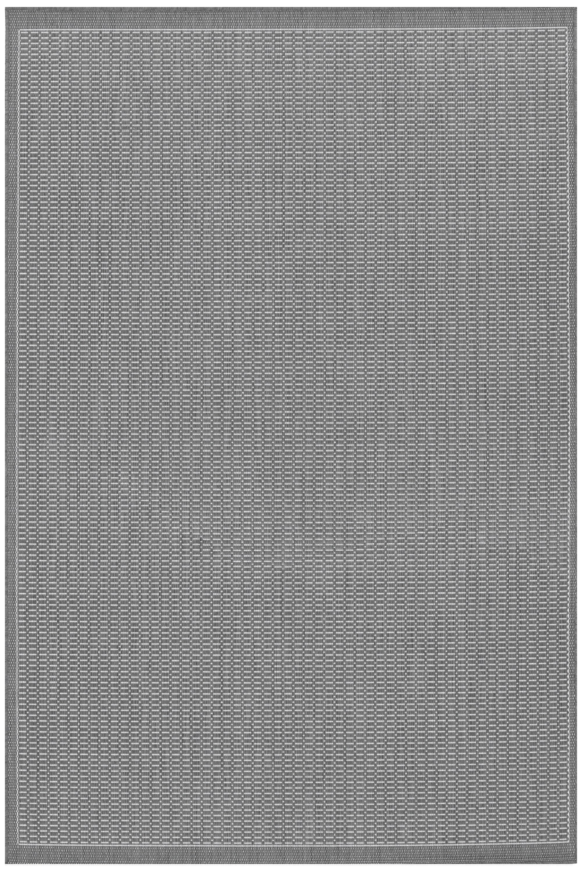 Couristan Recife Saddle Stitch Indoor /Outdoor Area Rug, Grey- White, 2' x 3'7"