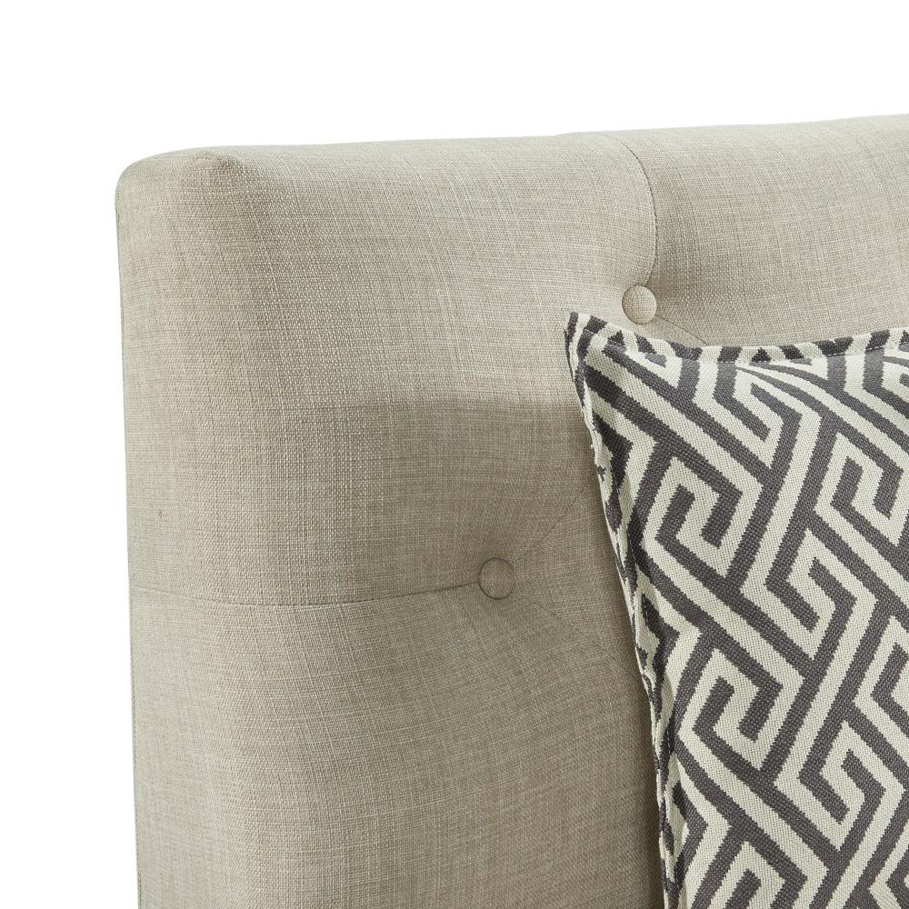 Picket House Furnishings Mara Sofa with Seven Pillows in Beige