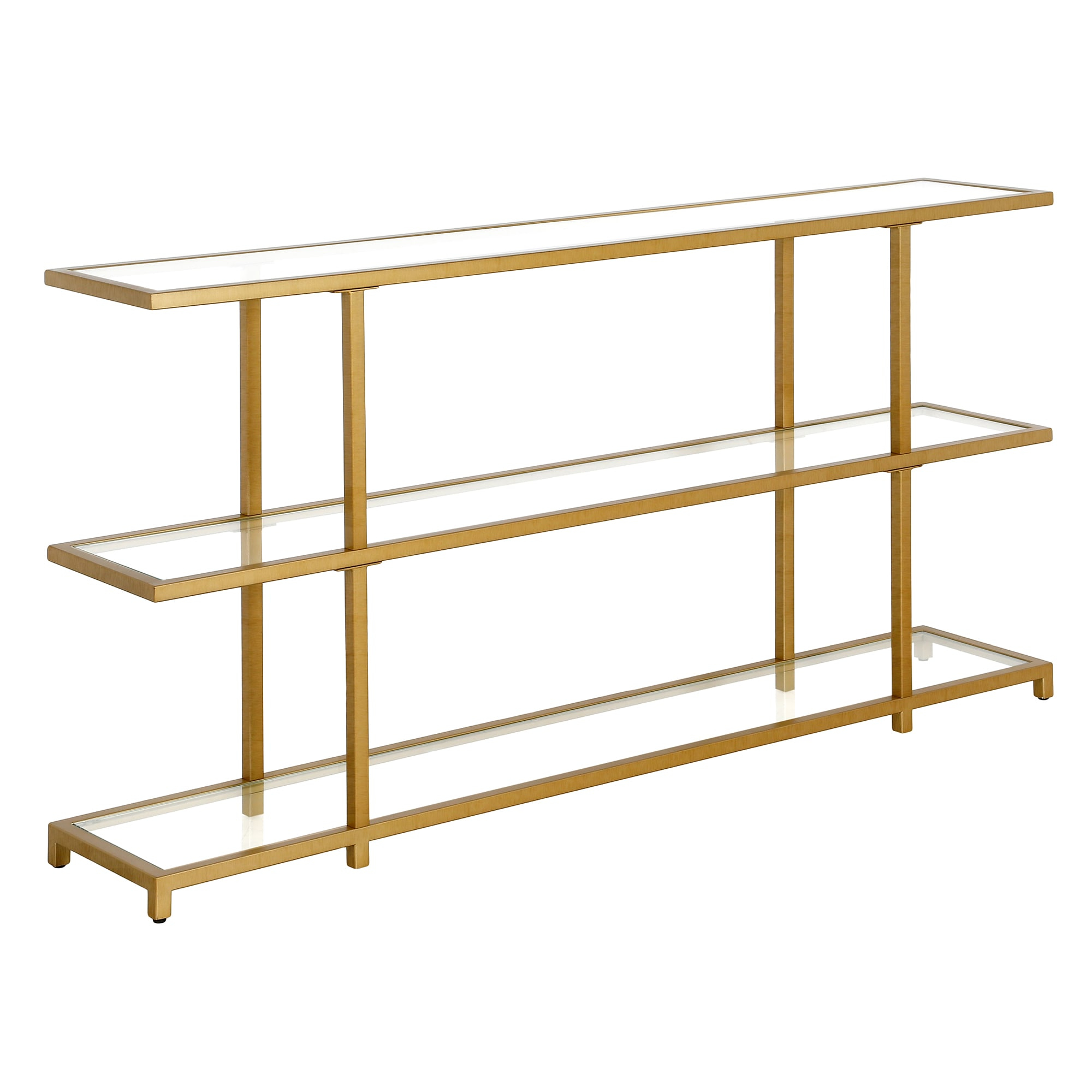 Greenwich 55'' Wide Rectangular Console Table in Blackened Bronze