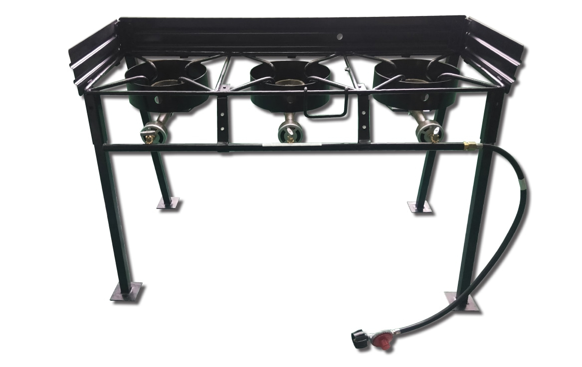 King Kooker King Kooker Tall Rectangular Outdoor Three Burner Outdoor Camp Stove Package