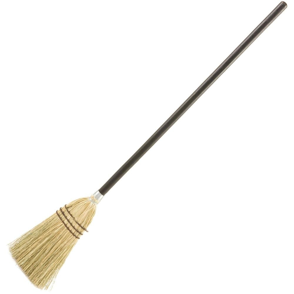 Rubbermaid Commercial Lobby 38" Handle Corn-Fill Broom, Brown