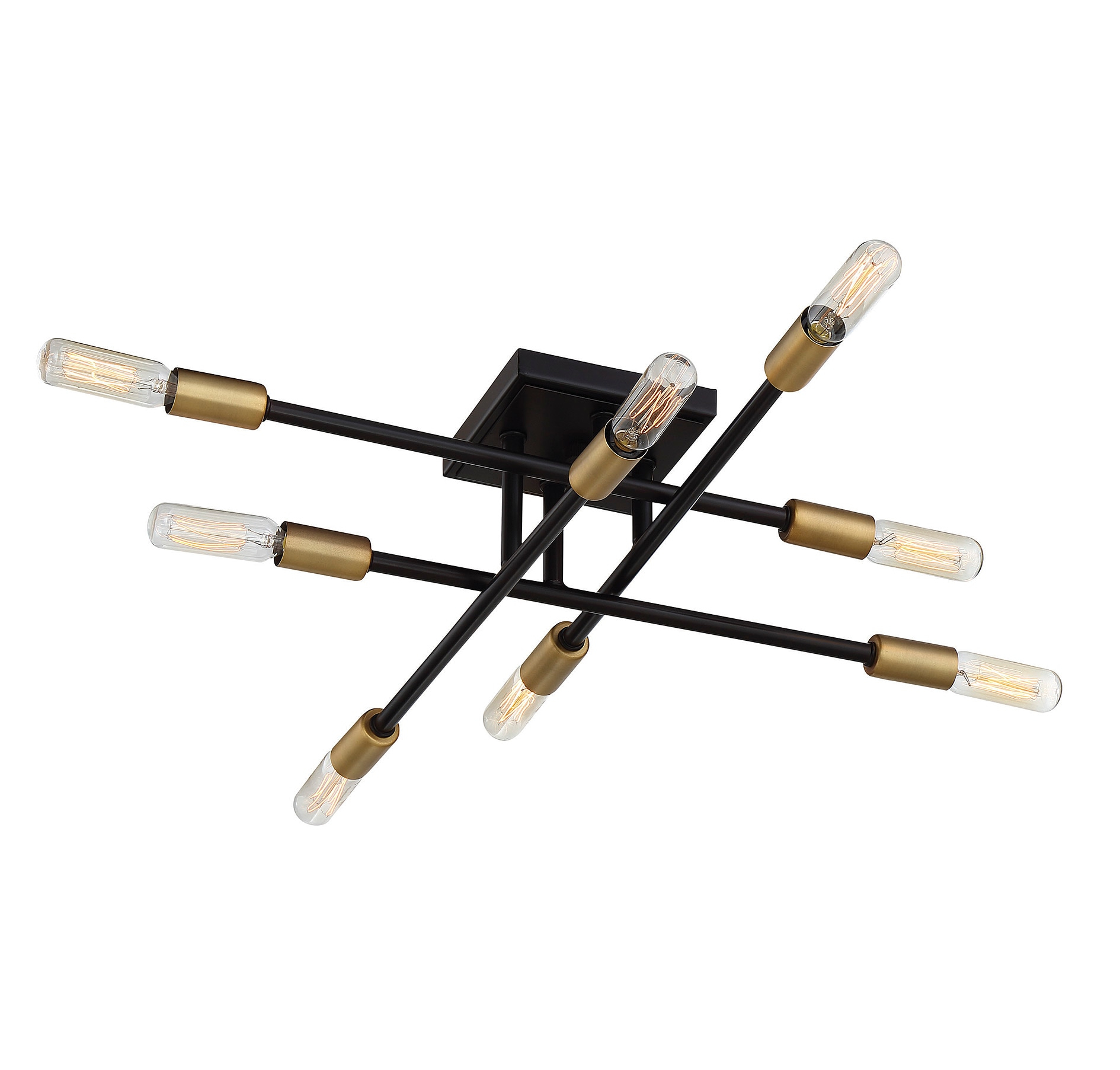 Savoy House Lyrique 8 - Light Semi-Flush Mount in  Bronze/Brass