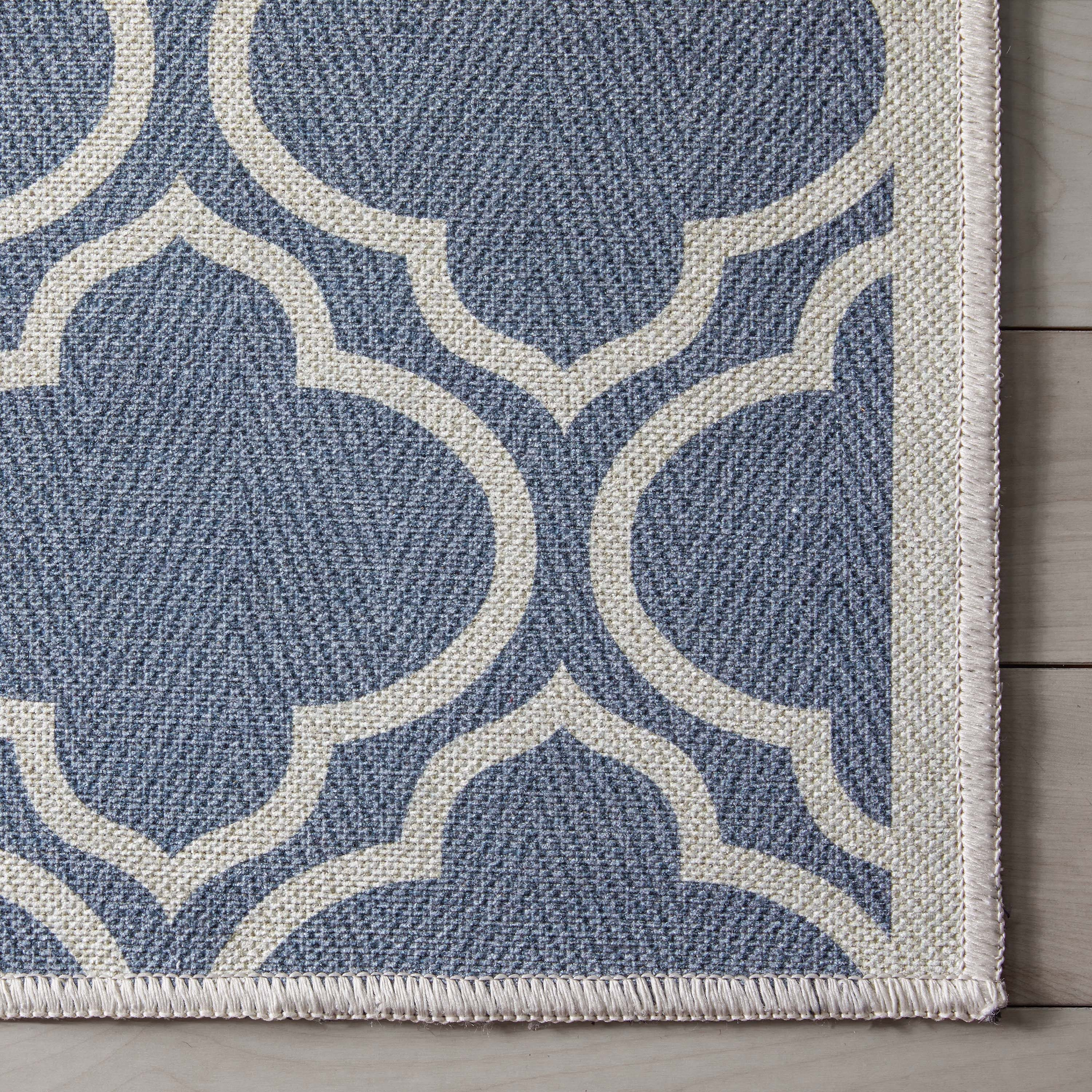 Well Woven Apollo Lattice Modern Moroccan Charcoal Grey 7'7" x 9'10" Machine Washable Area Rug
