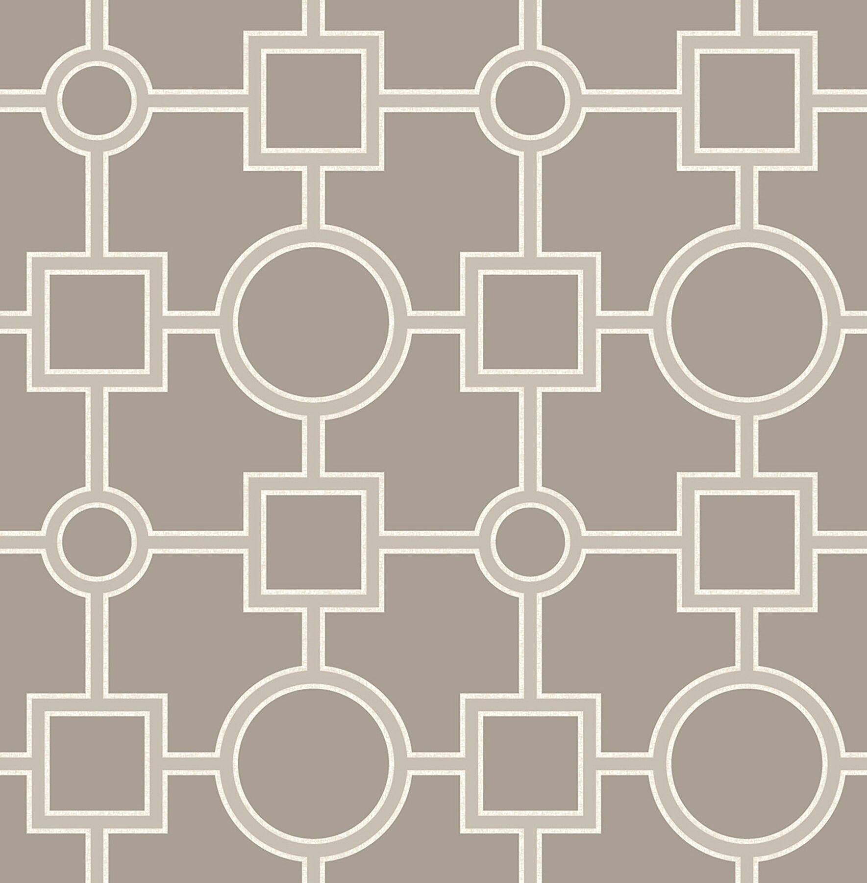 A-Street Prints 2625-21810 Matrix Geometric Wallpaper, Taupe