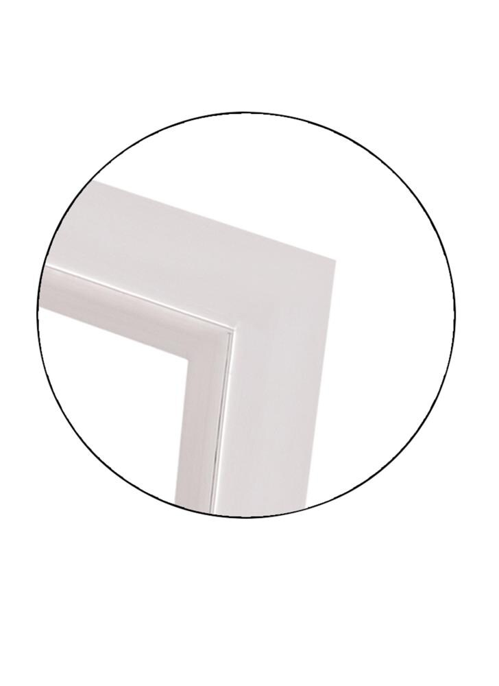 Sleek 28" Square Full-Length Wood Frame Mirror