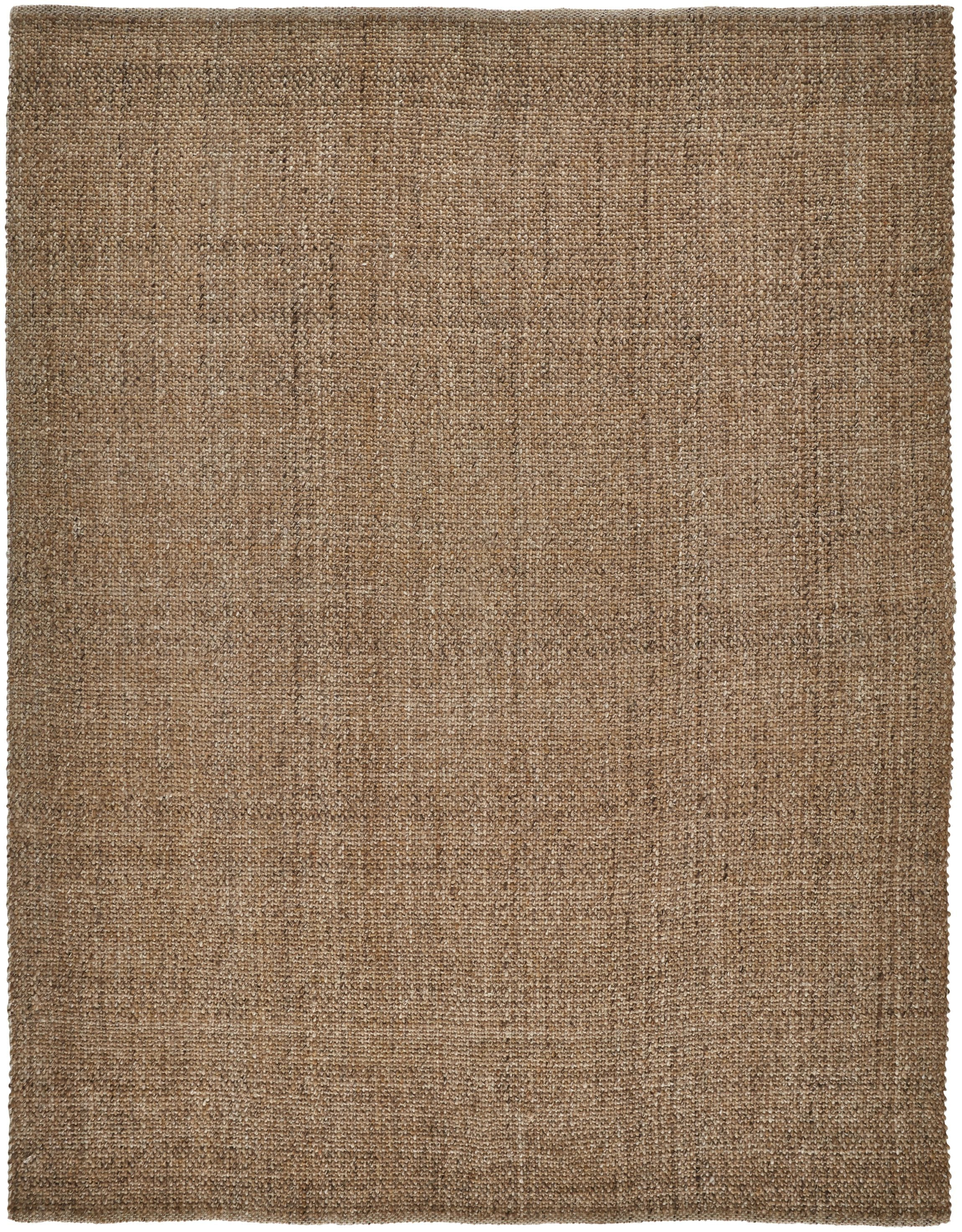 Tobacco Brown Handmade Synthetic 5' x 8' Easy-Care Area Rug