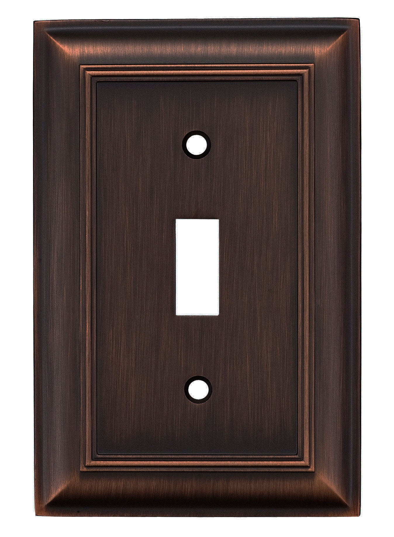allen + roth Cosgrove 1 -Gang Oil-rubbed bronze Zinc Indoor Toggle Wall Plate
