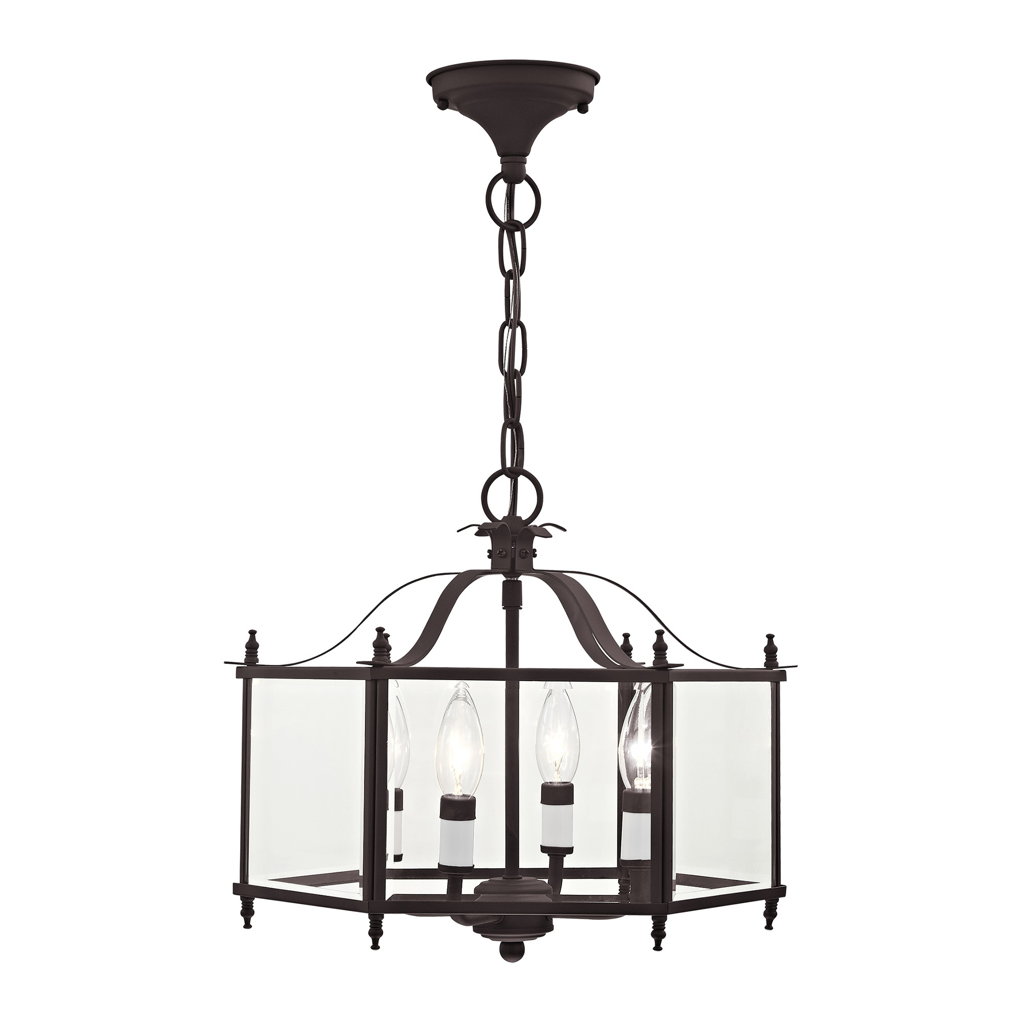 Livex Lighting Livingston 4 - Light Pendant in  Bronze