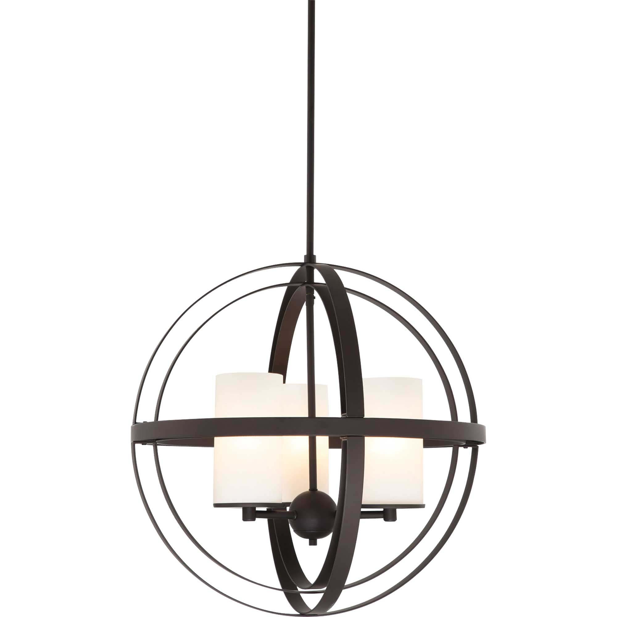 Volume Lighting 3-Light Indoor Antique Bronze Sphere