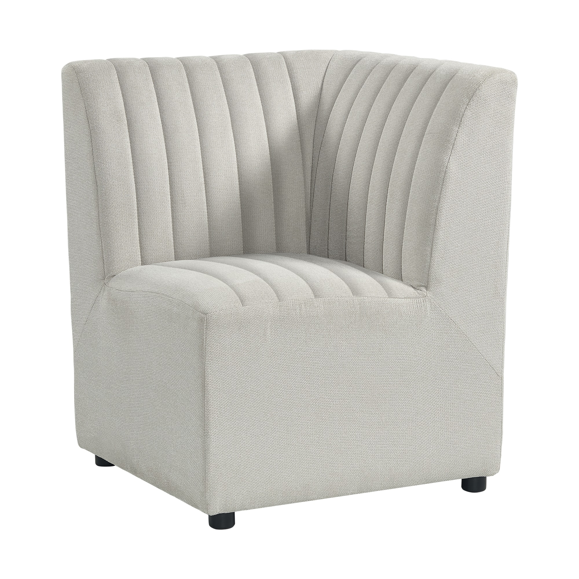 Picket House Furnishings Rizzo Dining Corner Chair in Beige Linen