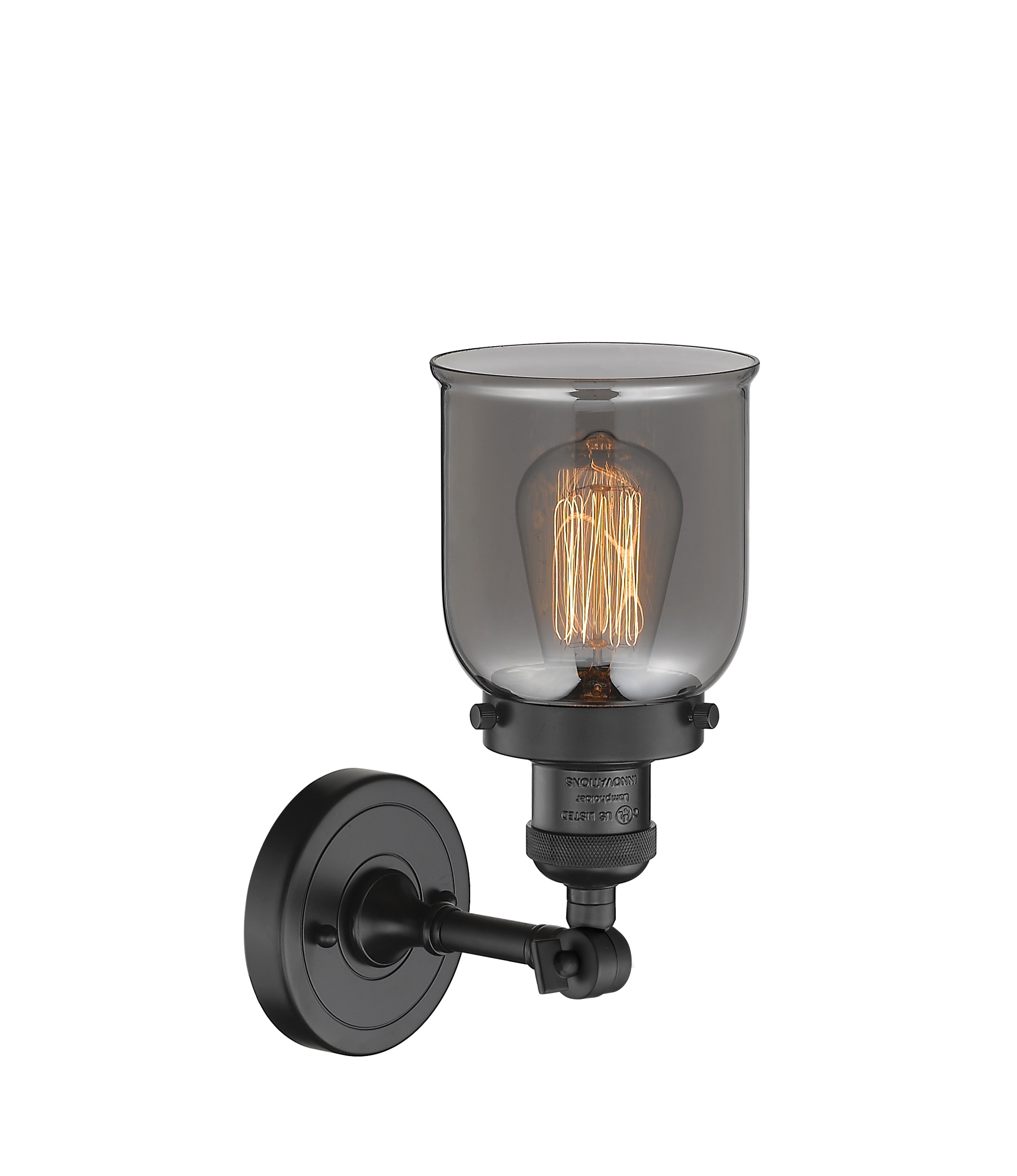 Innovations Lighting Bell 1 - Light Sconce in  Matte Black