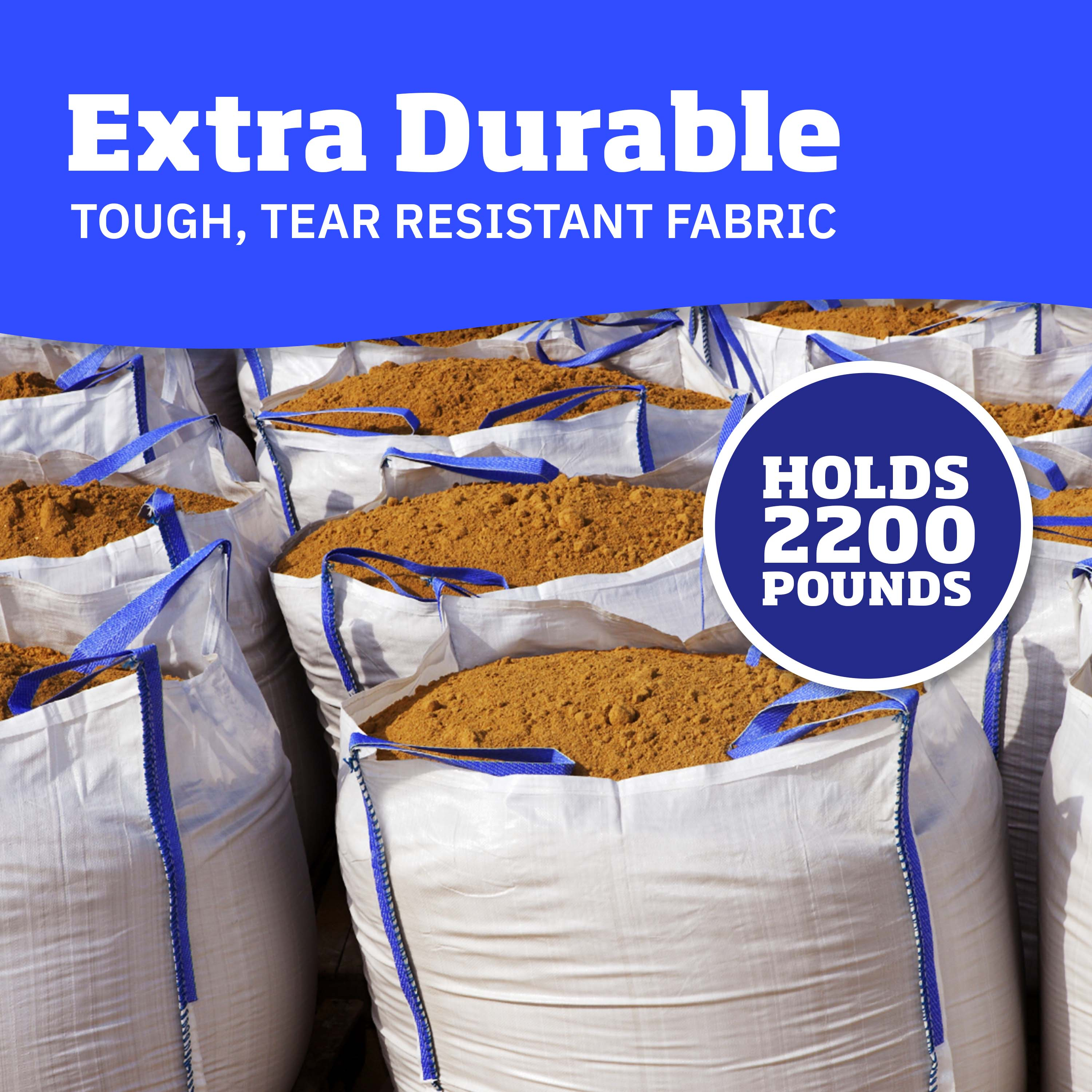 DuraSack 200-Gallon White Heavy Duty Polypropylene Construction Bag