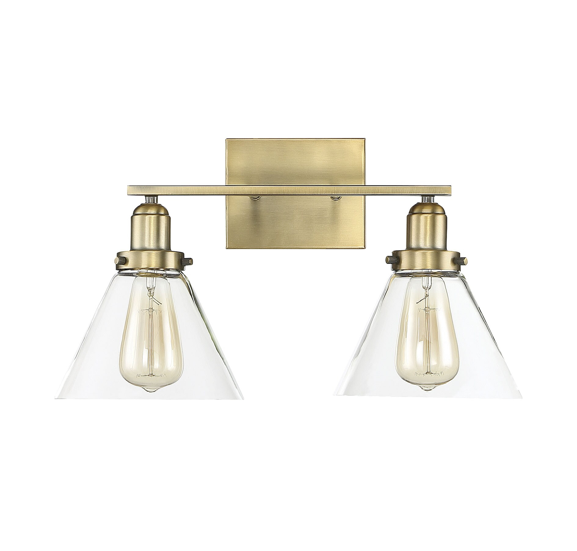 Savoy House Drake 2 - Light Vanity in  Warm Brass